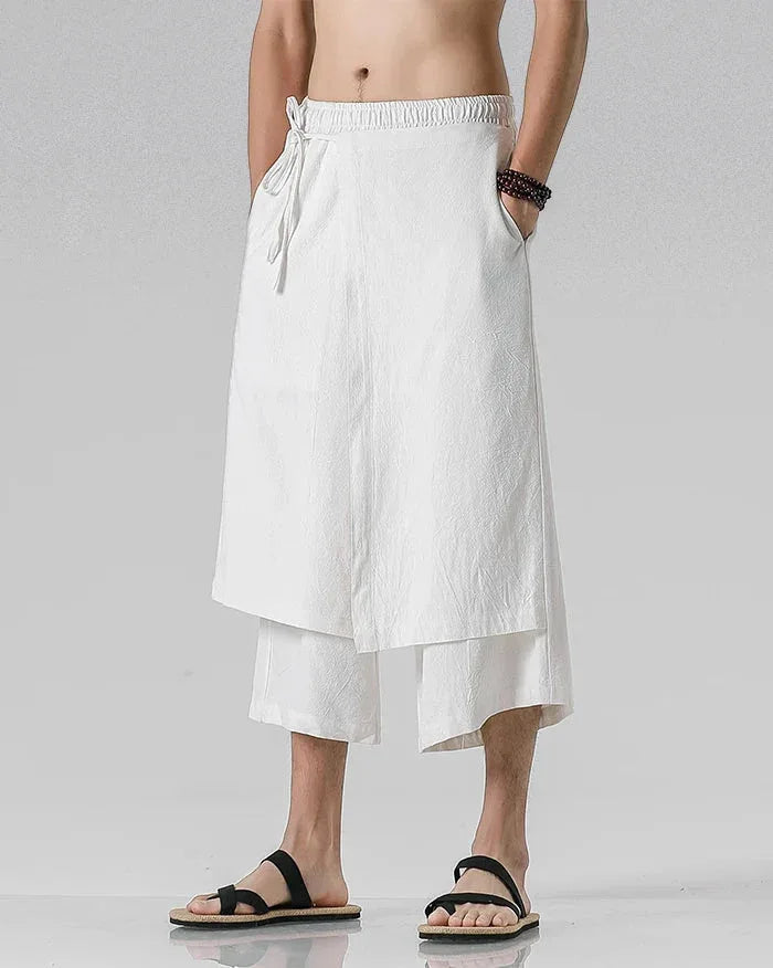 Chic Hakama-Style Trousers - comfortable pants - Chic Hakama-Style Trousers for Easy Elegance