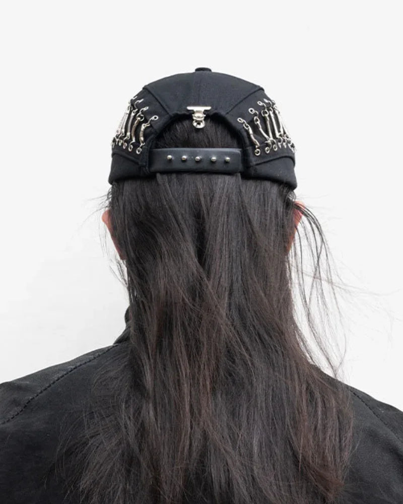 Chic Hollow Chain Beanie -  adjustable hat - Chic Hollow Chain Beanie for Bold Style