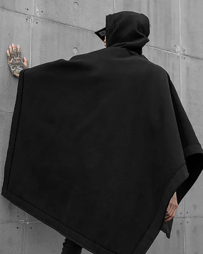 Chic Hooded Batwing Wrap - techwear fashion - Chic Hooded Batwing Wrap for Trendy Looks