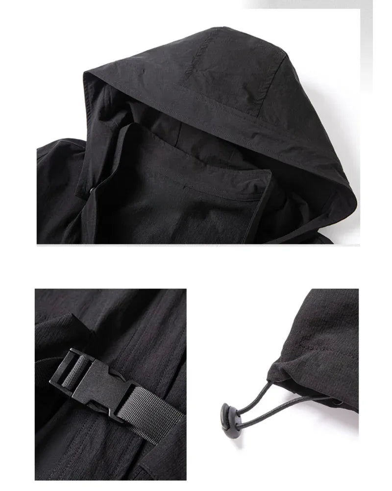 Chic Hooded Kimono Cover-up -  comfortable everyday wear - Chic Hooded Kimono Cover-up for Everyday Use