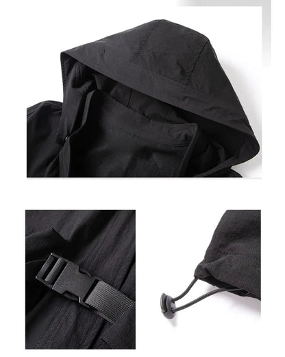 Chic Hooded Kimono Cover-up -  comfortable everyday wear - Chic Hooded Kimono Cover-up for Everyday Use