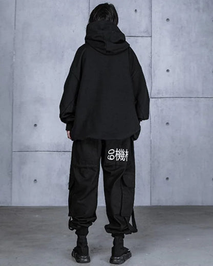 Chic Hoodie Scarf Combo -  comfortable fabric - Stylish Urban Techwear Hoodie and Scarf Combo