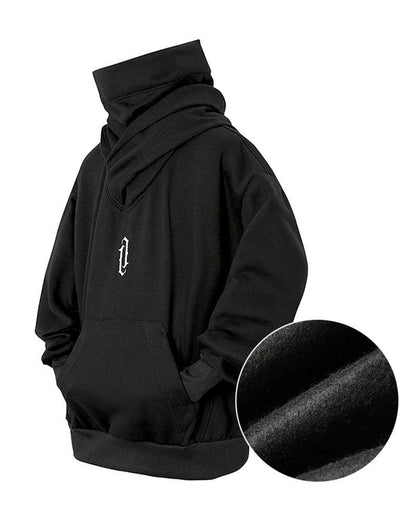 Chic Hoodie Scarf Combo - hoodie - Stylish Urban Techwear Hoodie and Scarf Combo