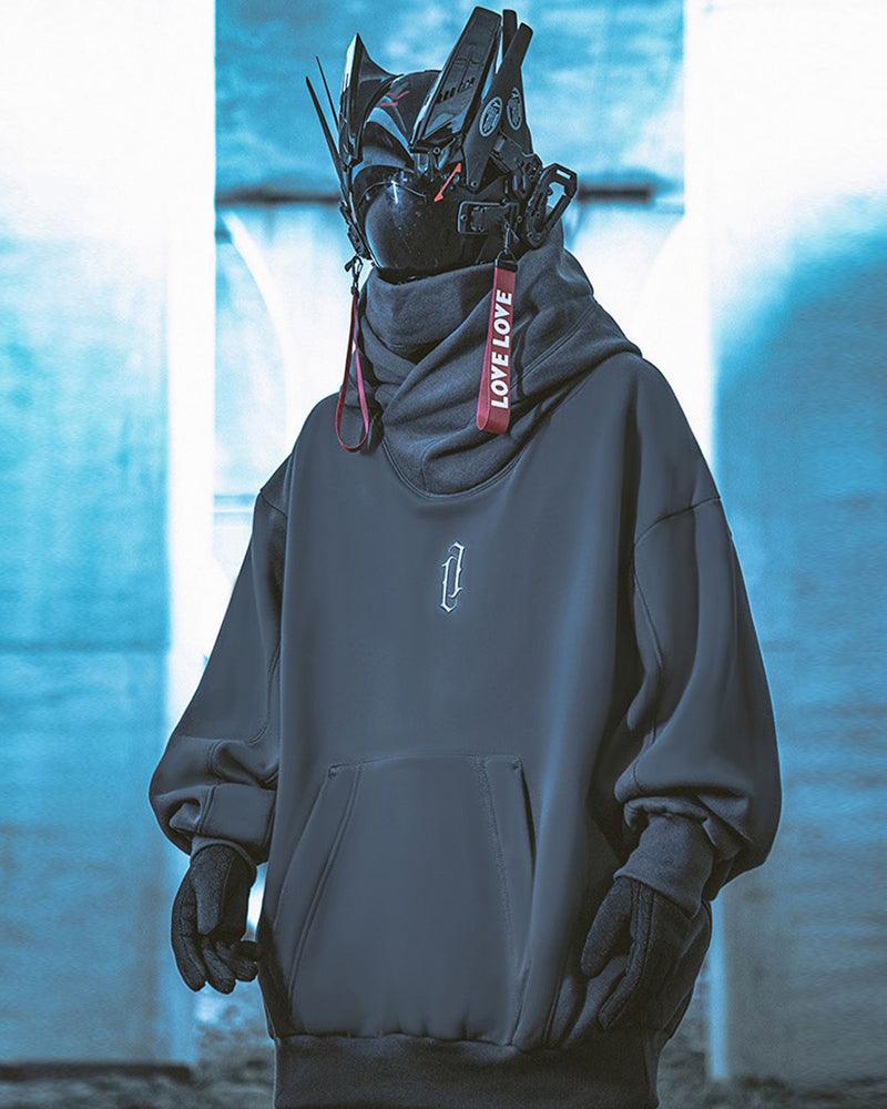 Chic Hoodie Scarf Combo -  scarf - Stylish Urban Techwear Hoodie and Scarf Combo