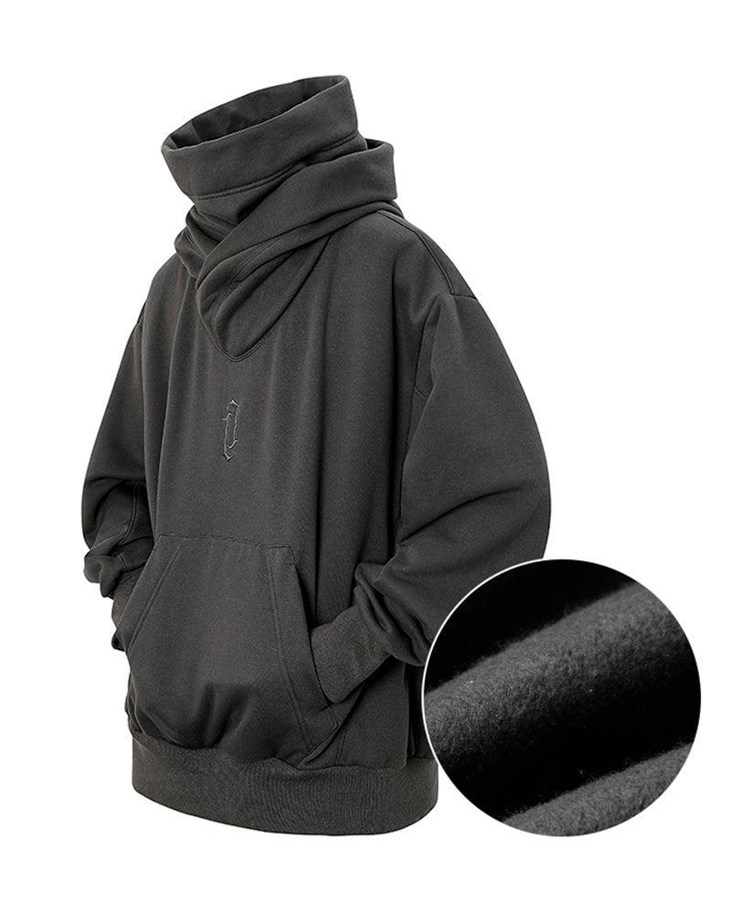 Chic Hoodie Scarf Combo - techwear-core - Stylish Urban Techwear Hoodie and Scarf Combo