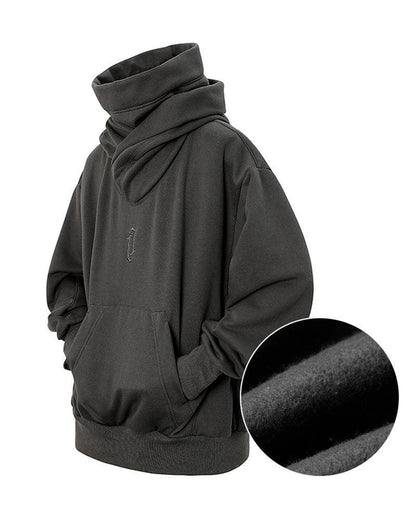 Chic Hoodie Scarf Combo - techwear-core - Stylish Urban Techwear Hoodie and Scarf Combo