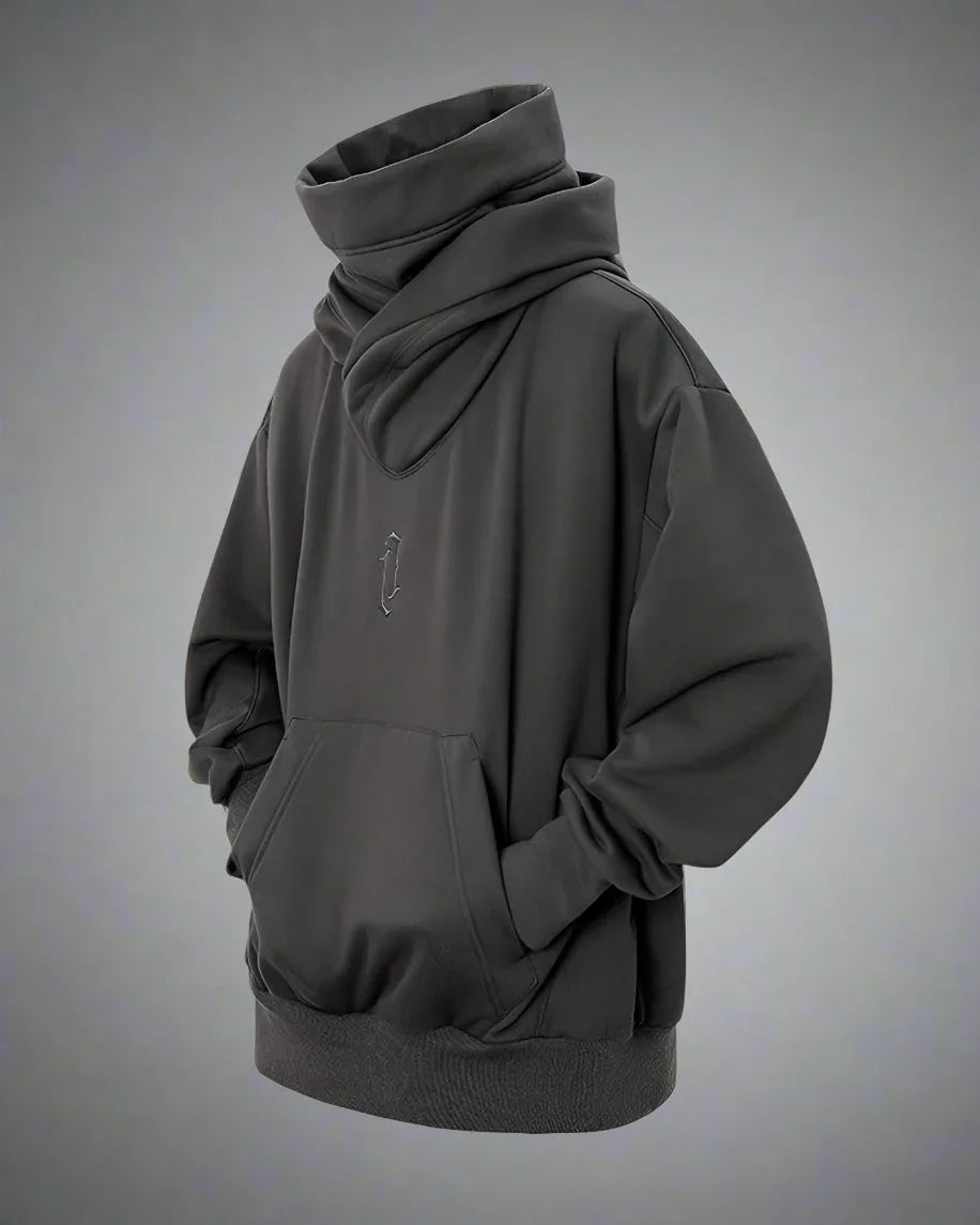 Chic Hoodie Scarf Combo -  urban - Stylish Urban Techwear Hoodie and Scarf Combo