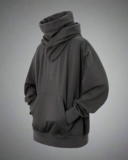 Chic Hoodie Scarf Combo -  urban - Stylish Urban Techwear Hoodie and Scarf Combo