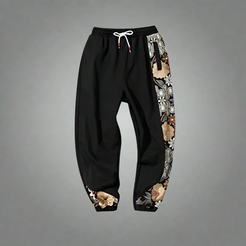 Chic Japanese Comfort Joggers -  hakama pants - Chic Japanese Comfort Joggers for Stylish Ease