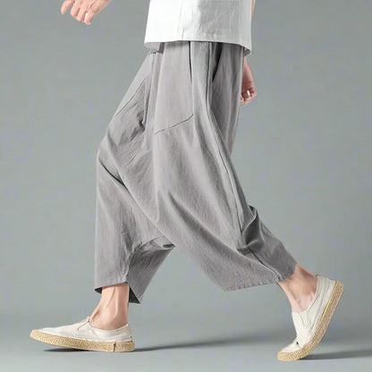 Chic Japanese Harem Pants -  asian fit trousers - Stylish Japanese Harem Pants for Everyday Comfort