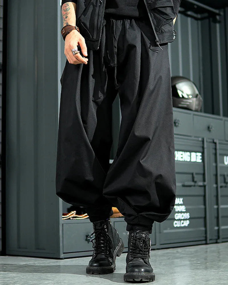 Chic Japanese Harem Trousers - japanese inspired pants - Japanese Harem Trousers for Effortless Style