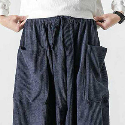Chic Japanese Utility Pants -  hakama pants - Chic Japanese Utility Pants for Everyday Style