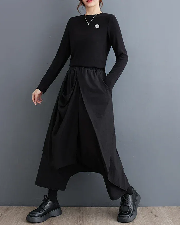 Chic Japanese Women's Pants -  women's pants - Elegant Japanese Women's Pants for Versatile Style