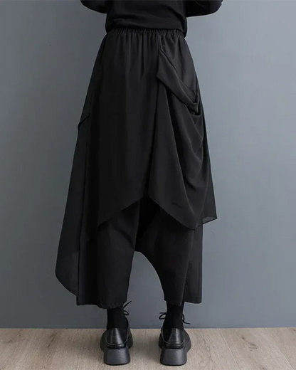 Chic Japanese Women's Pants -  modern techwear influences - Elegant Japanese Women's Pants for Versatile Style