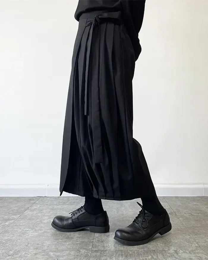 Chic Kimono-Style Pants -  cotton and polyester pants - Chic Kimono-Style Pants for Modern Fashion