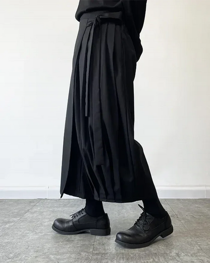 Chic Kimono-Style Pants -  cotton and polyester pants - Chic Kimono-Style Pants for Modern Fashion
