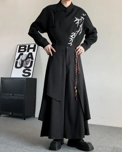 Chic Long Skirt Pants -  polyester - Stylish Long Skirt Pants for All Occasions