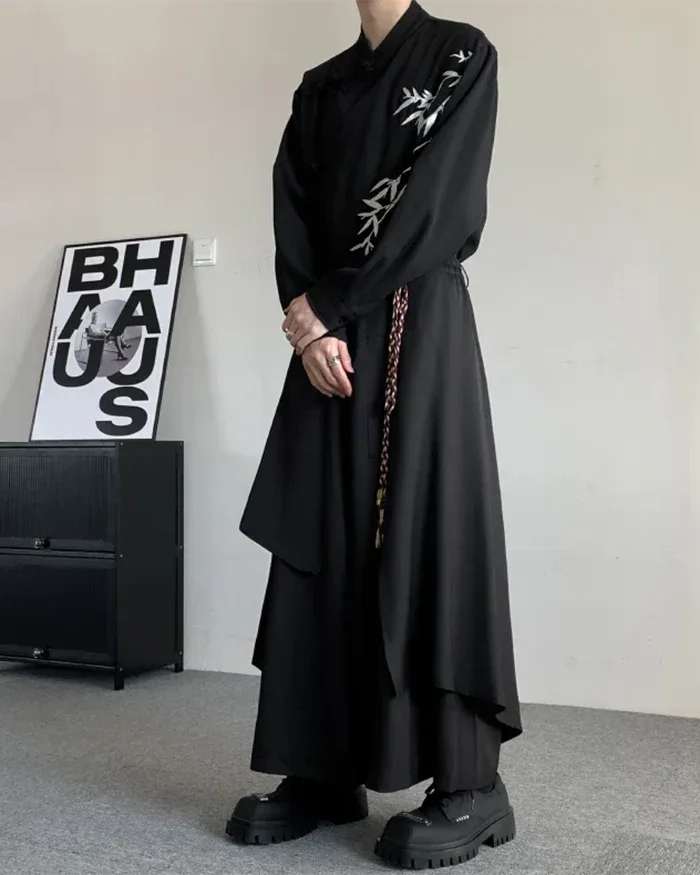 Chic Long Skirt Pants - elegant layered design - Stylish Long Skirt Pants for All Occasions
