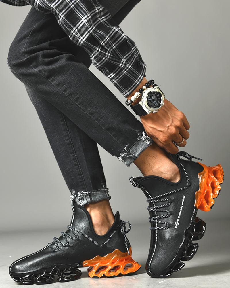 Chic Microfiber City Sneakers -  durable shoes - Chic Microfiber City Sneakers for Modern Looks