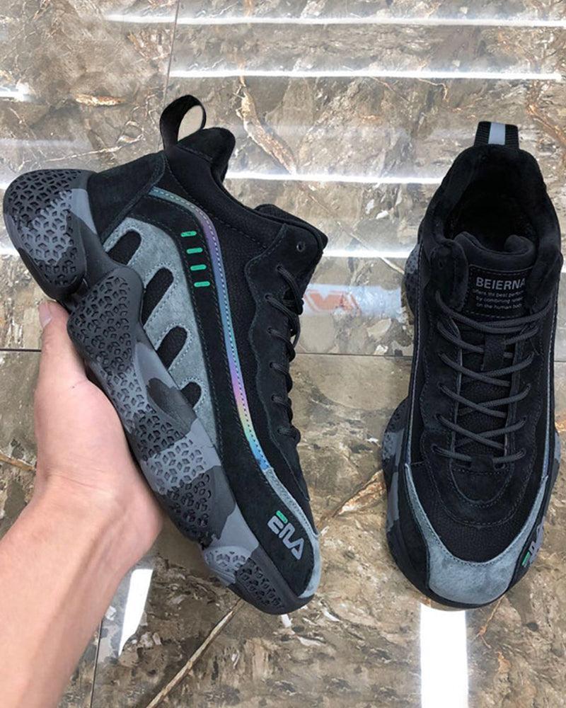 Chic Nubuck Tech Kicks -  stylish kicks - Chic Nubuck Tech Kicks for Comfort and Style