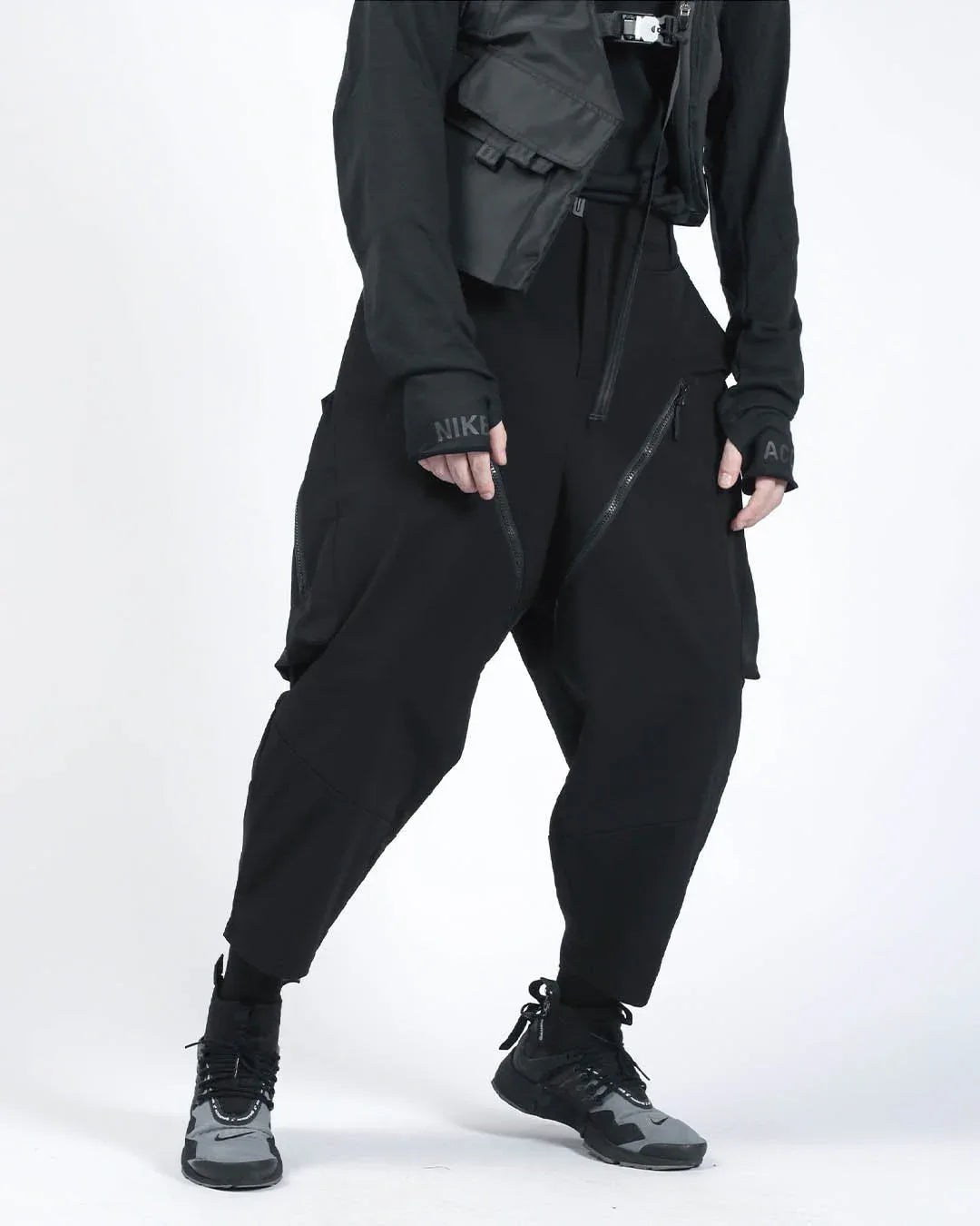 Chic Oversized Casual Pants -  adjustable waist pants - Trendy Water-Resistant Oversized Casual Pants