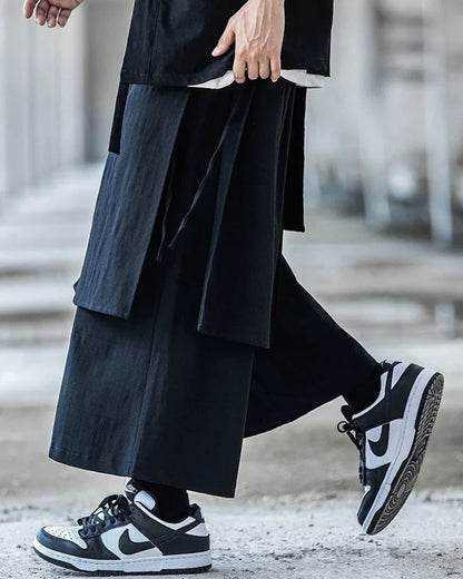 Chic Oversized Ninja Pants -  black pants - Chic Oversized Ninja Pants for Everyday Use