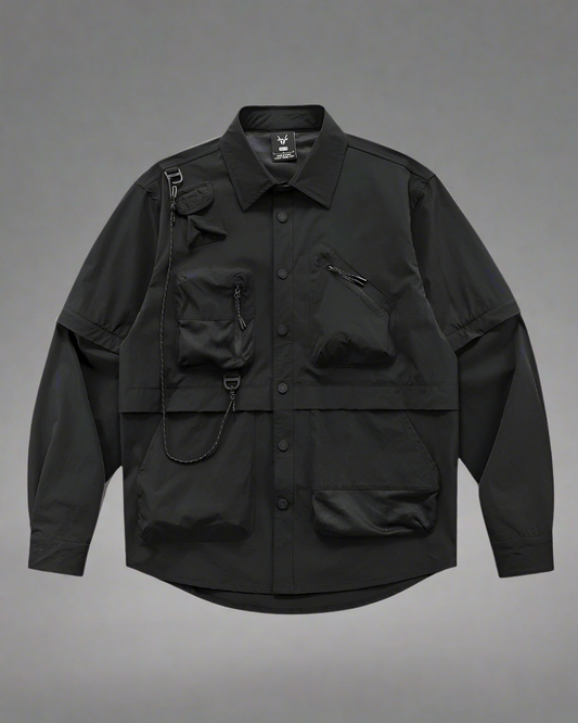 Chic Patchwork Sleeve Top - comfortable streetwear - Chic Patchwork Sleeve Top for Modern Style