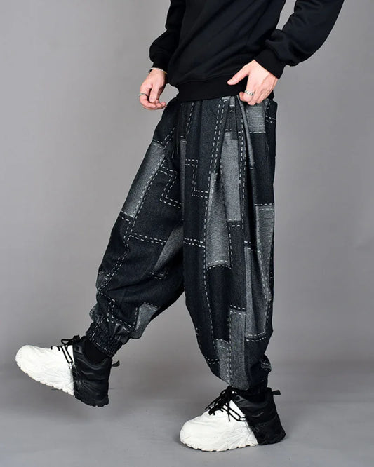 Chic Plaid Harem Trousers - plaid trousers - Chic Plaid Harem Trousers for Effortless Style