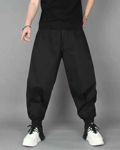 Chic Plaid Harem Trousers - stylish cotton pants - Chic Plaid Harem Trousers for Effortless Style