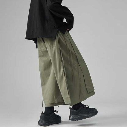 Chic Relaxed Hakama Pants -  comfortable casual wear - Chic Relaxed Hakama Pants for Everyday Comfort
