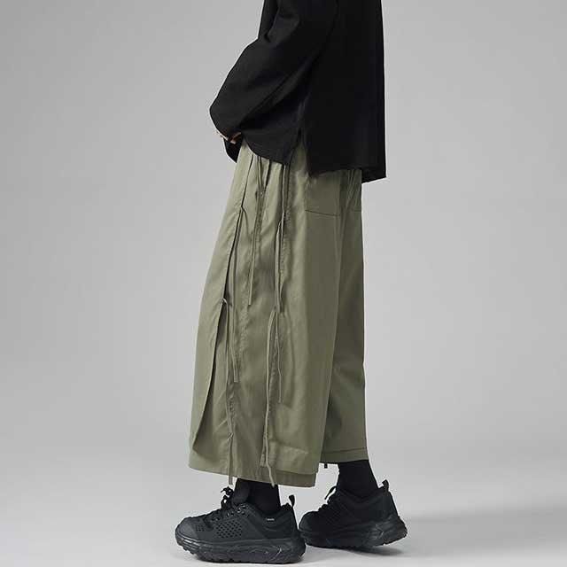 Chic Relaxed Hakama Pants -  relaxed fit - Chic Relaxed Hakama Pants for Everyday Comfort