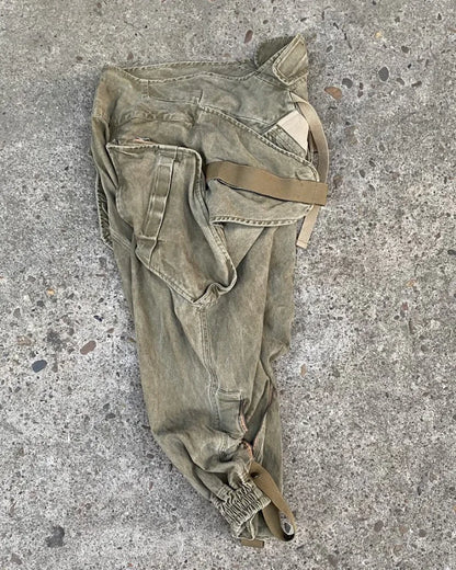 Chic Retro Convertible Trousers - chic trousers - Stylish Retro Convertible Trousers in Khaki