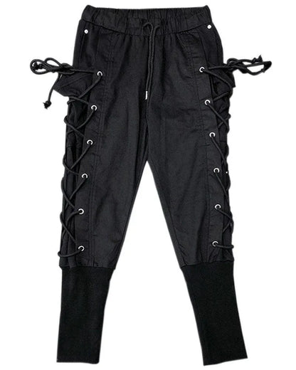 Chic Side-Draw Jogger Trousers -  streetwear - Chic Side-Draw Jogger Trousers for Effortless Style