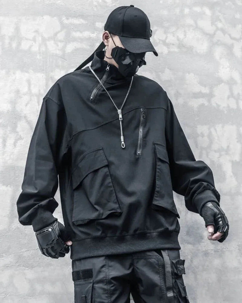 Chic Stand Collar Zip Hoodie -  comfortable zip hoodie - Stylish Stand Collar Zip Hoodie for Any Occasion