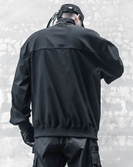 Chic Stand Collar Zip Hoodie - modern hoodie - Stylish Stand Collar Zip Hoodie for Any Occasion