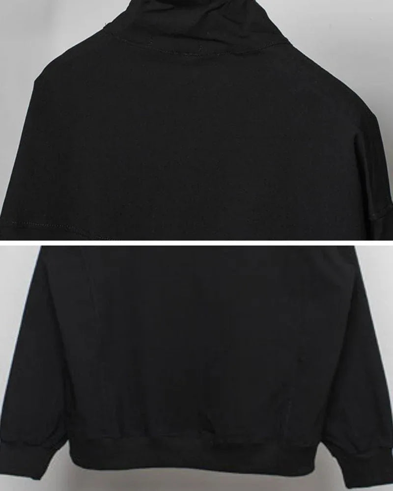 Chic Stand Collar Zip Hoodie -  versatile sweatshirt - Stylish Stand Collar Zip Hoodie for Any Occasion