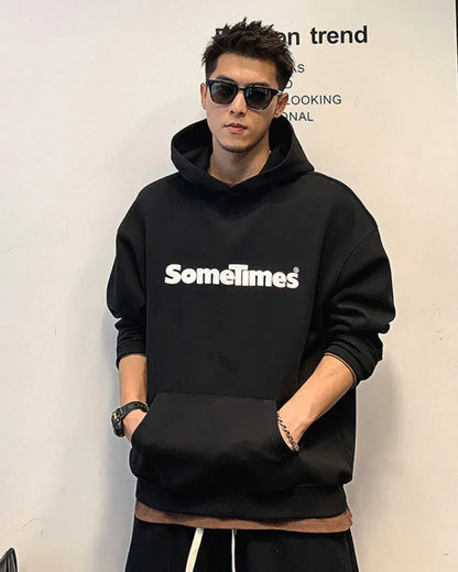 Chic Street Style Hoodie -  polyester cotton blend - Stylish Techwear Long Hoodie in Various Colors