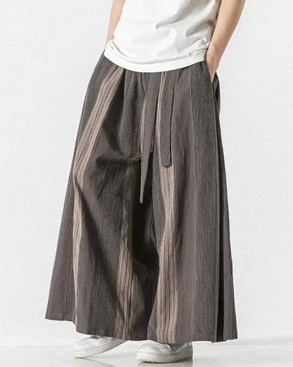 Chic Striped Palazzo Trousers -  comfortable palazzo trousers - Chic Striped Palazzo Trousers for Stylish Comfort