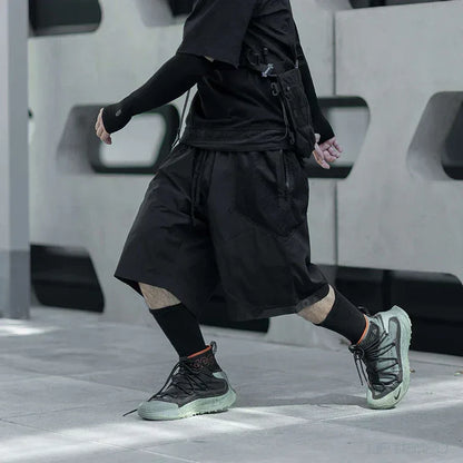 Chic Summer Vibes Shorts - techwear - Chic Summer Vibes Techwear Shorts for Comfort