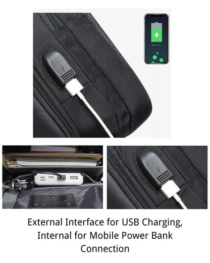 Chic Tech Sling Bag -  portable backpack - Versatile Chic Tech Sling Bag with USB Port