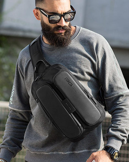 Chic Tech Sling Bag -  durable materials - Versatile Chic Tech Sling Bag with USB Port