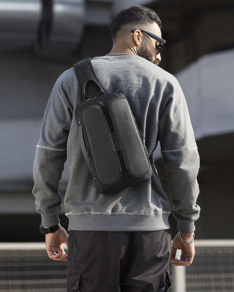 Chic Tech Sling Bag -  explosion-proof zipper - Versatile Chic Tech Sling Bag with USB Port