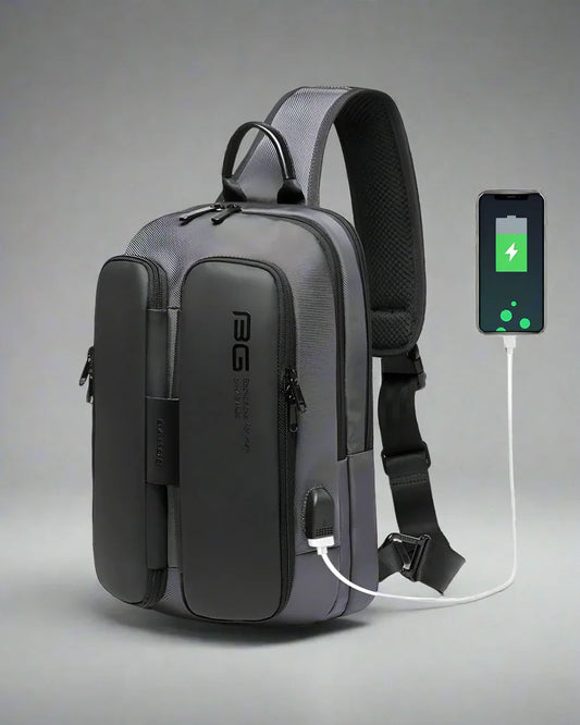 Chic Tech Sling Bag - tech bag - Versatile Chic Tech Sling Bag with USB Port