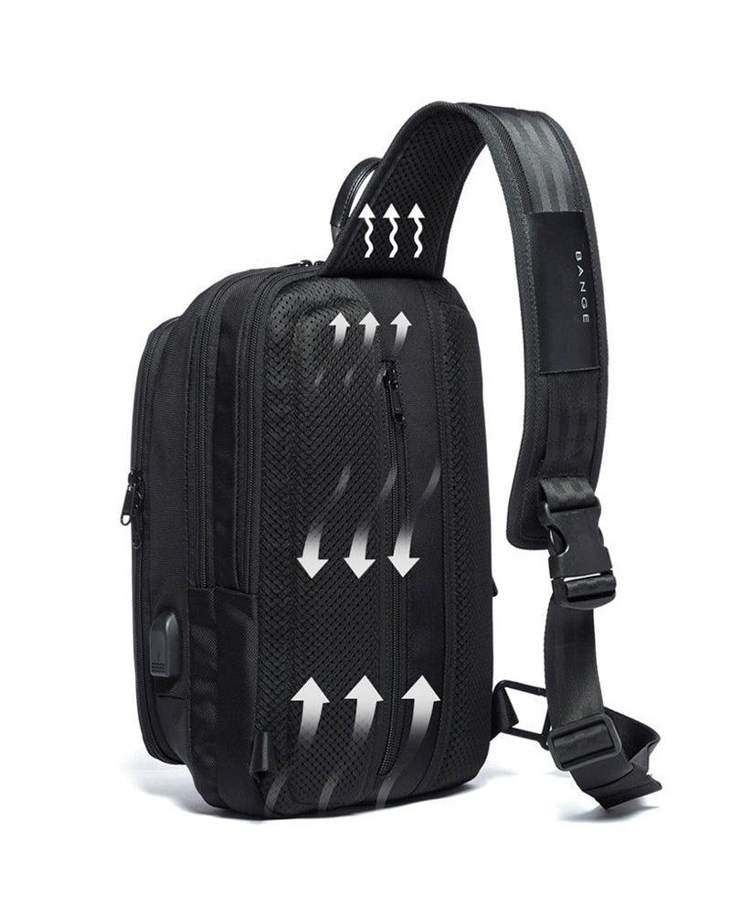 Chic Tech Sling Bag - tech bag - Versatile Chic Tech Sling Bag with USB Port