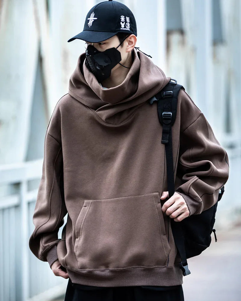 Chic Turtleneck Hoodie for Everyone -  comfortable - Chic Turtleneck Hoodie for Urban Style