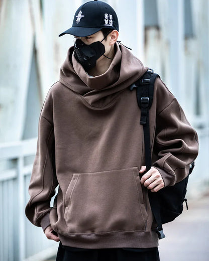 Chic Turtleneck Hoodie for Everyone -  comfortable - Chic Turtleneck Hoodie for Urban Style
