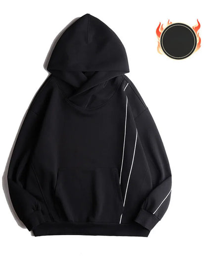 Chic Turtleneck Hoodie for Everyone -  hoodie - Chic Turtleneck Hoodie for Urban Style
