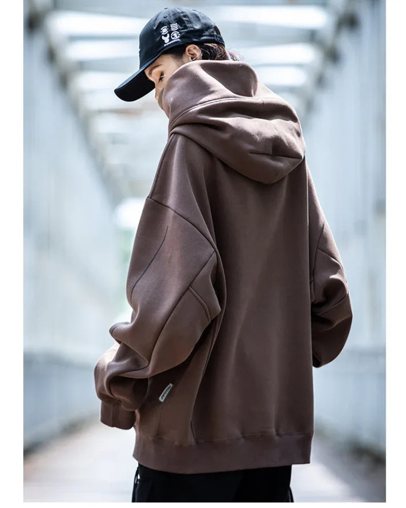 Chic Turtleneck Hoodie for Everyone -  hoodie - Chic Turtleneck Hoodie for Urban Style