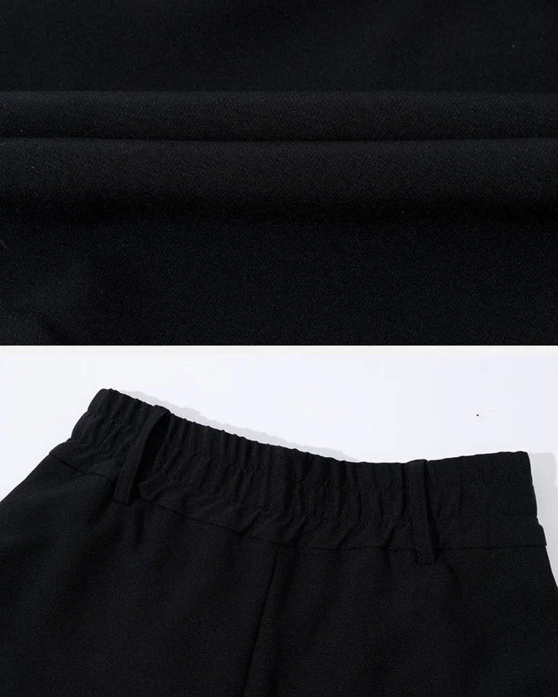 Chic Unisex Dark Apparel Set -  cotton sweater - Stylish Unisex Dark Apparel Set for Everyday Wear