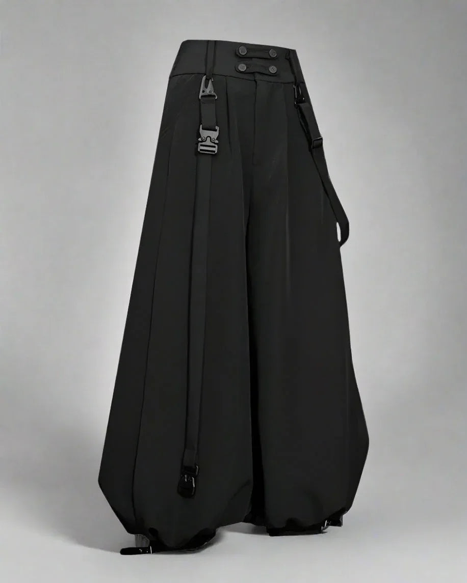 Chic Unisex Dark Apparel Set -  polyester pants - Stylish Unisex Dark Apparel Set for Everyday Wear